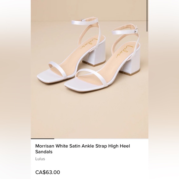 Lulus white heels - Picture 1 of 2